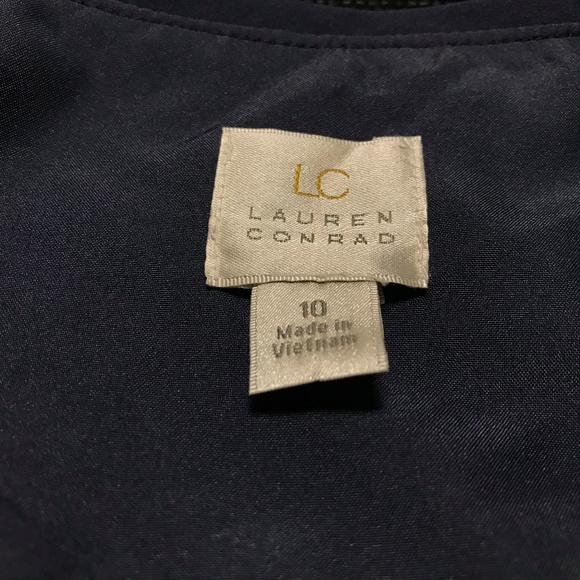 NEW LC Lauren Conra Blue Ruffled Jacket Size 10 - Picture 6 of 7